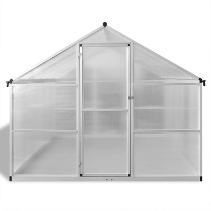 Reinforced Aluminium Greenhouse with Base Frame 7.55 m²