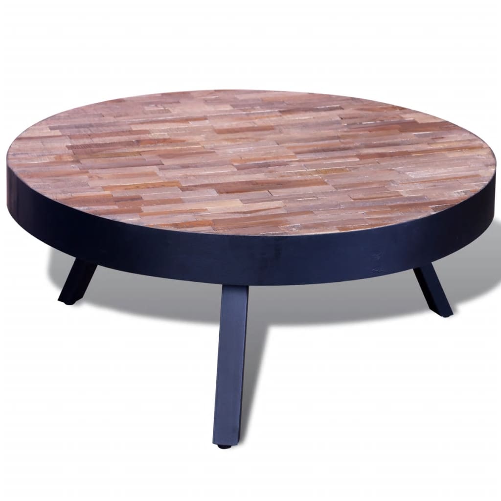 Coffee Table Round Reclaimed Teak Wood