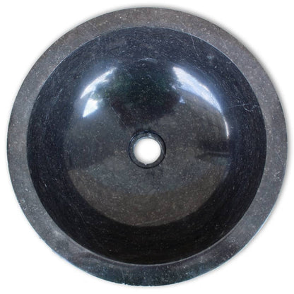 Basin Marble 40 cm Black