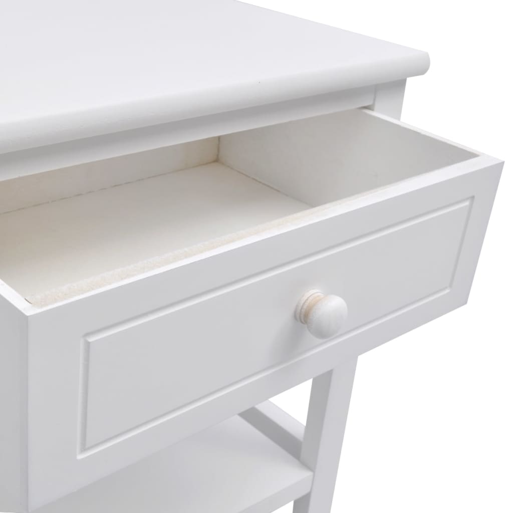 Bedside Cabinets 2 pcs Wood White
