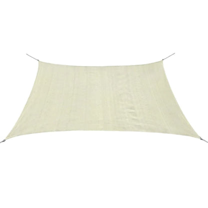 Sunshade Sail HDPE Square 3.6x3.6 m Cream