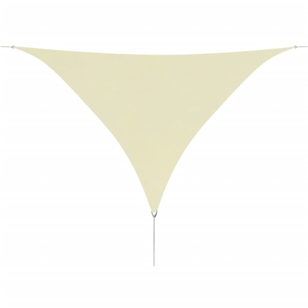 Sunshade Sail Oxford Fabric Triangular 3.6x3.6x3.6 m Cream
