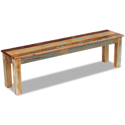 Bench Solid Reclaimed Wood 160x35x46 cm