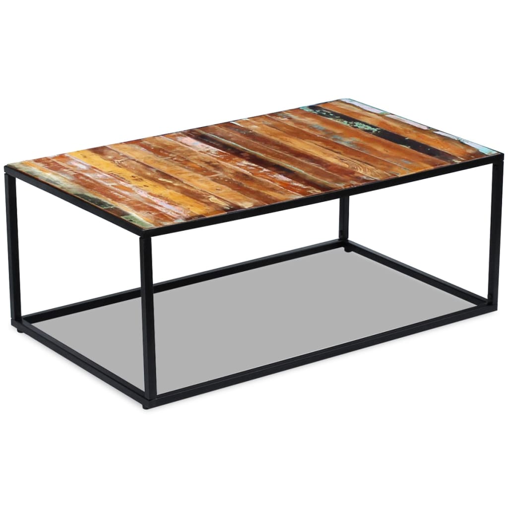 Coffee Table Solid Reclaimed Wood 100x60x40 cm