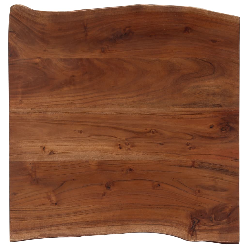 Coffee Table with Live Edges 60x60x40 cm Solid Acacia Wood