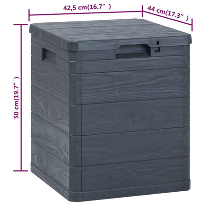 Garden Storage Box 90 L Anthracite