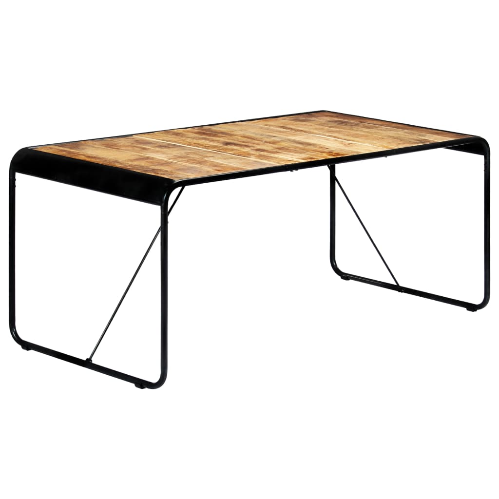 Dining Table 180x90x76 cm Solid Rough Mango Wood