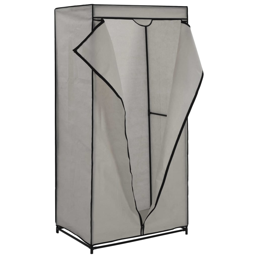 Wardrobes 2 pcs Grey 75x50x160 cm