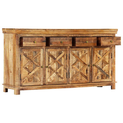 Sideboard with 4 Drawers 160x40x85 cm Solid Mango Wood
