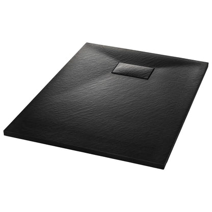 Shower Base Tray SMC Black 100x70 cm