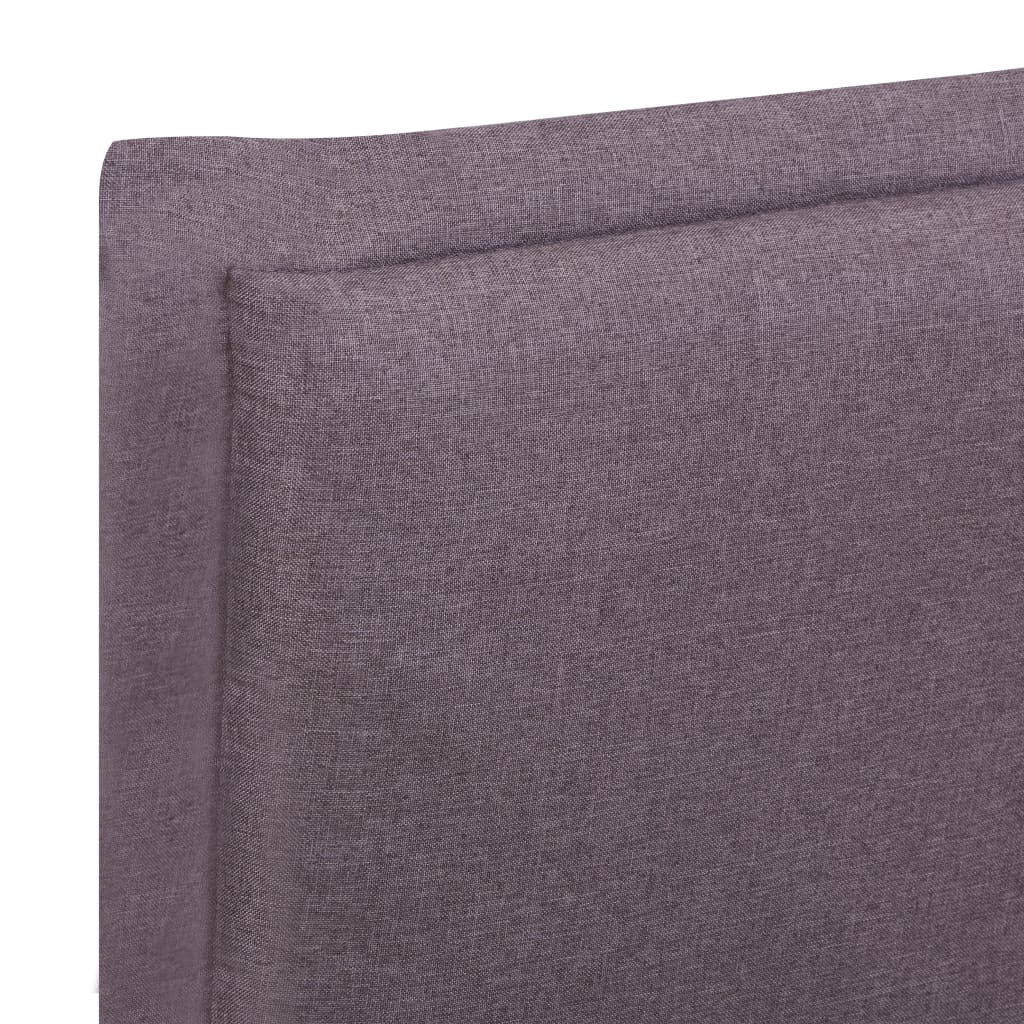 Bed Frame Taupe Fabric 150x200 cm King Size