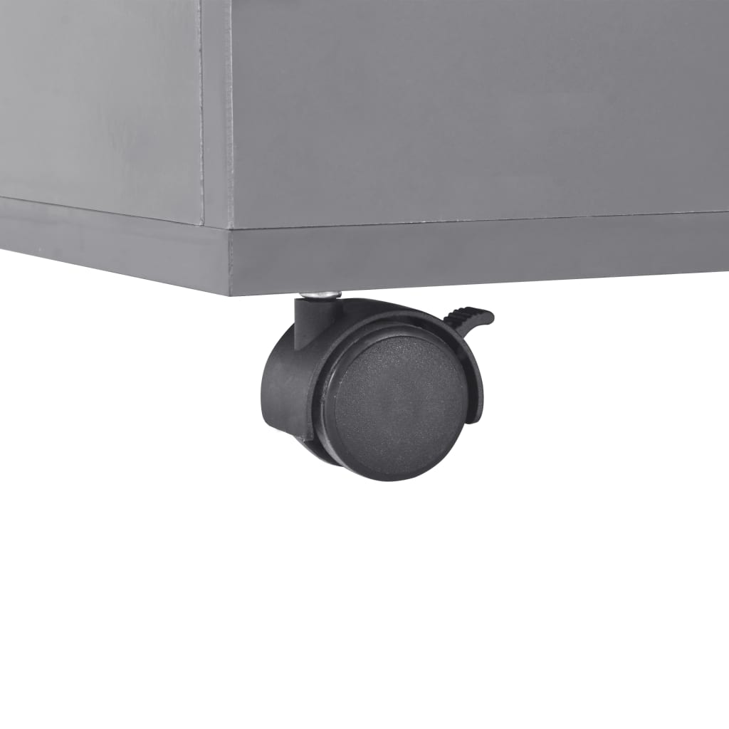 Coffee Table High Gloss Grey 100x100x35 cm