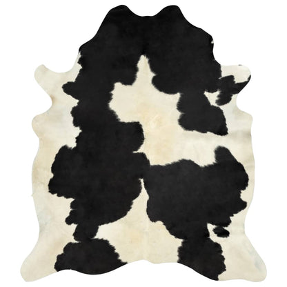Real Cow Hide Rug Black and White 150x170 cm