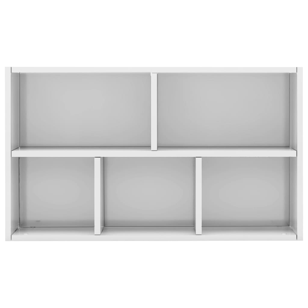 Book Cabinet/Sideboard High Gloss White 50x25x80 cm Engineered Wood