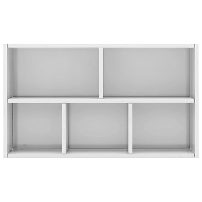Book Cabinet/Sideboard High Gloss White 50x25x80 cm Engineered Wood