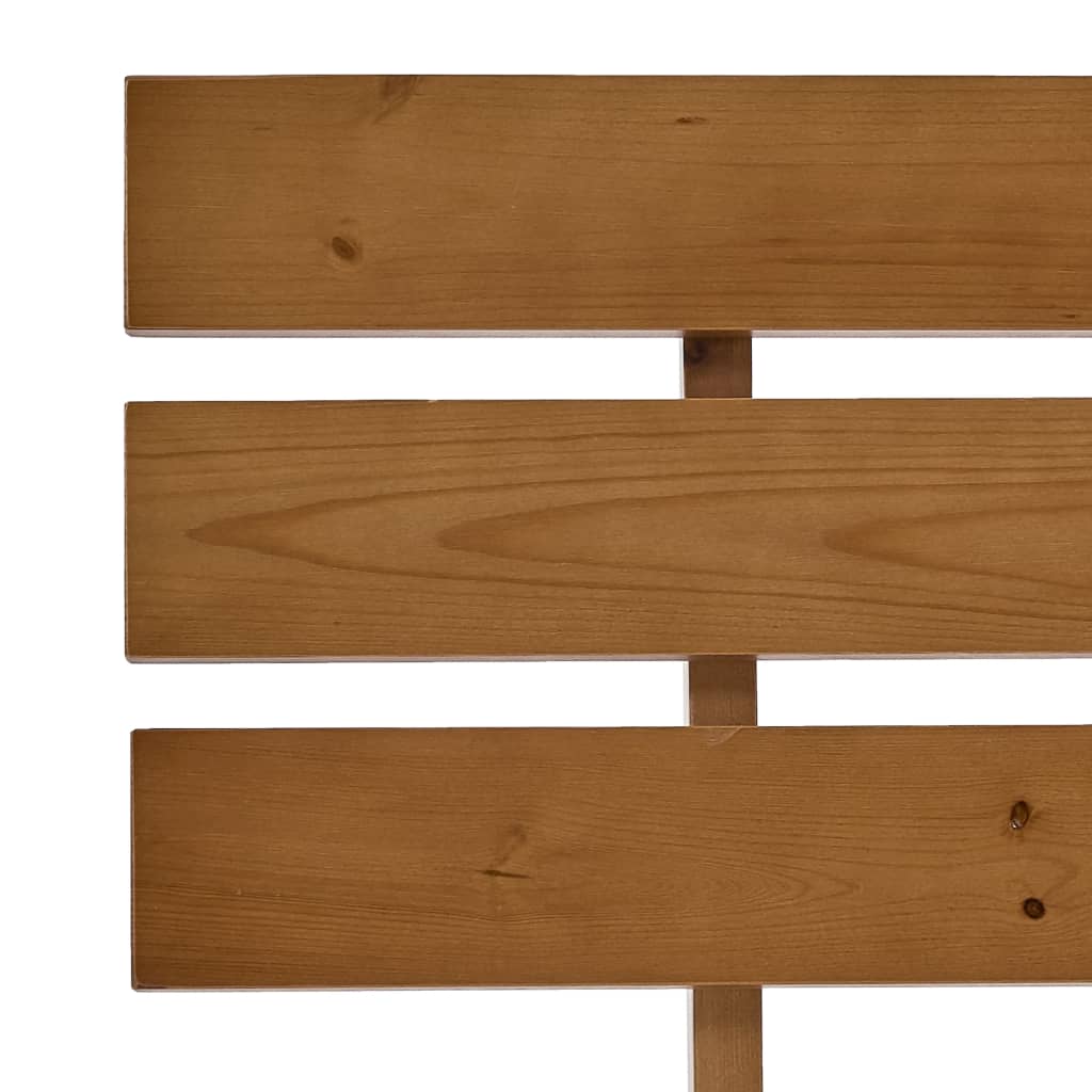 Bed Frame Honey Brown Solid Pine Wood 140x200 cm
