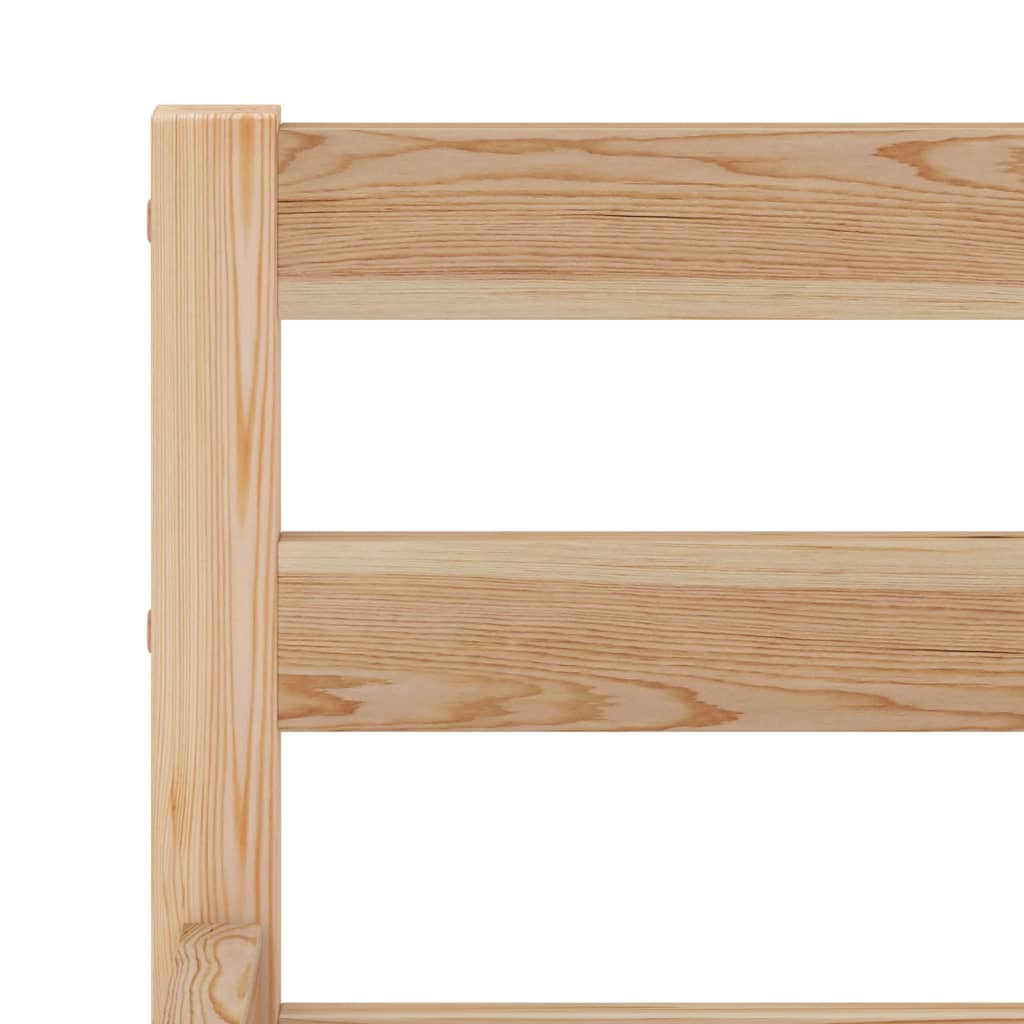 Bed Frame Solid Pine Wood 100x200 cm