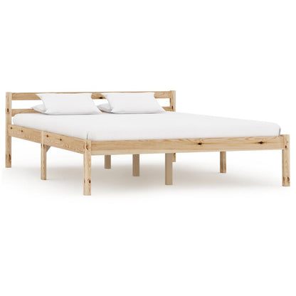 Bed Frame Solid Pine Wood 140x200 cm