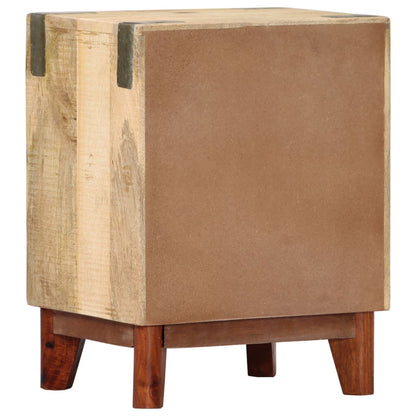 Bedside Cabinet 40x30x52 cm Solid Rough Mango Wood