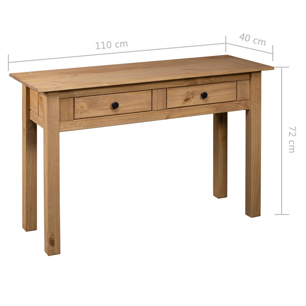 Console Table 110x40x72 cm Solid Pine Wood Panama Range
