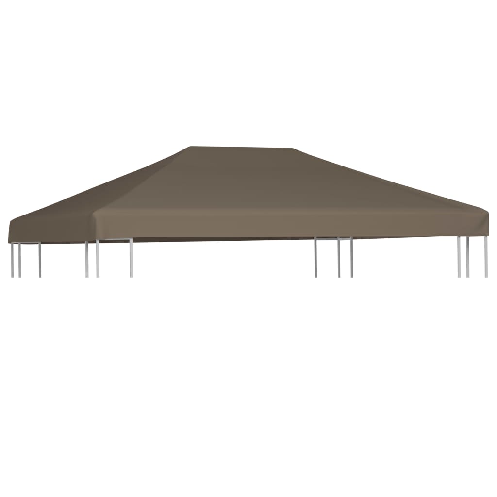 Gazebo Top Cover 310 g/m² 3x3 m Taupe