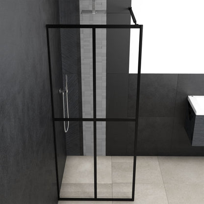 Walk-in Shower Screen Clear Tempered Glass 140x195 cm