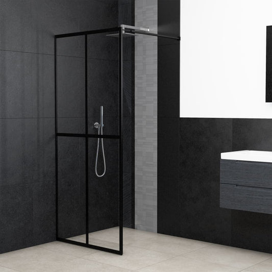 Walk-in Shower Screen Clear Tempered Glass 140x195 cm