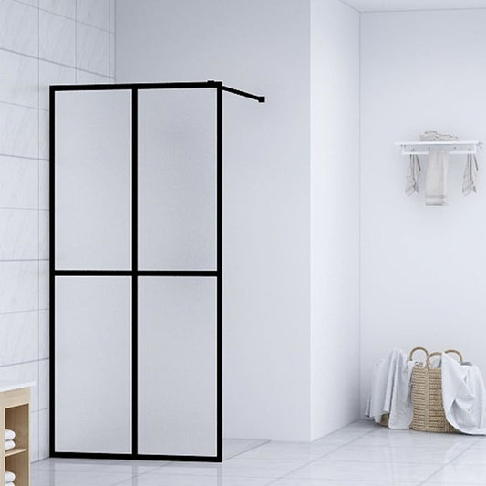 Walk-in Shower Screen Frosted Tempered Glass 80x195 cm