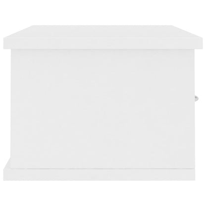 Wall-mounted Drawer Shelf White 60x26x18.5 cm Engineered Wood