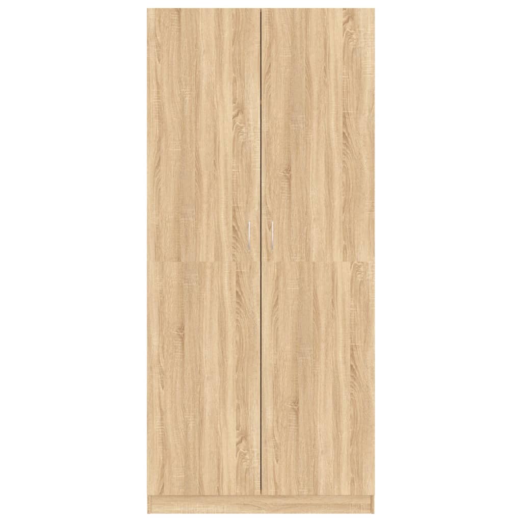 Wardrobe Sonoma Oak 90x52x200 cm Engineered Wood
