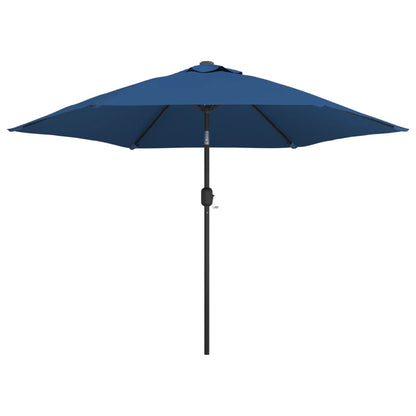Outdoor Parasol with Metal Pole 300 cm Azure