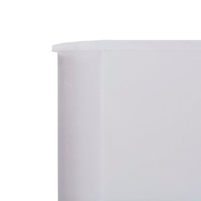 9-panel Wind Screen Fabric 1200x120 cm Sand White