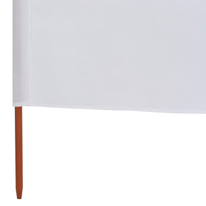 9-panel Wind Screen Fabric 1200x120 cm Sand White
