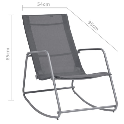 Garden Swing Chair Grey 95x54x85 cm Textilene