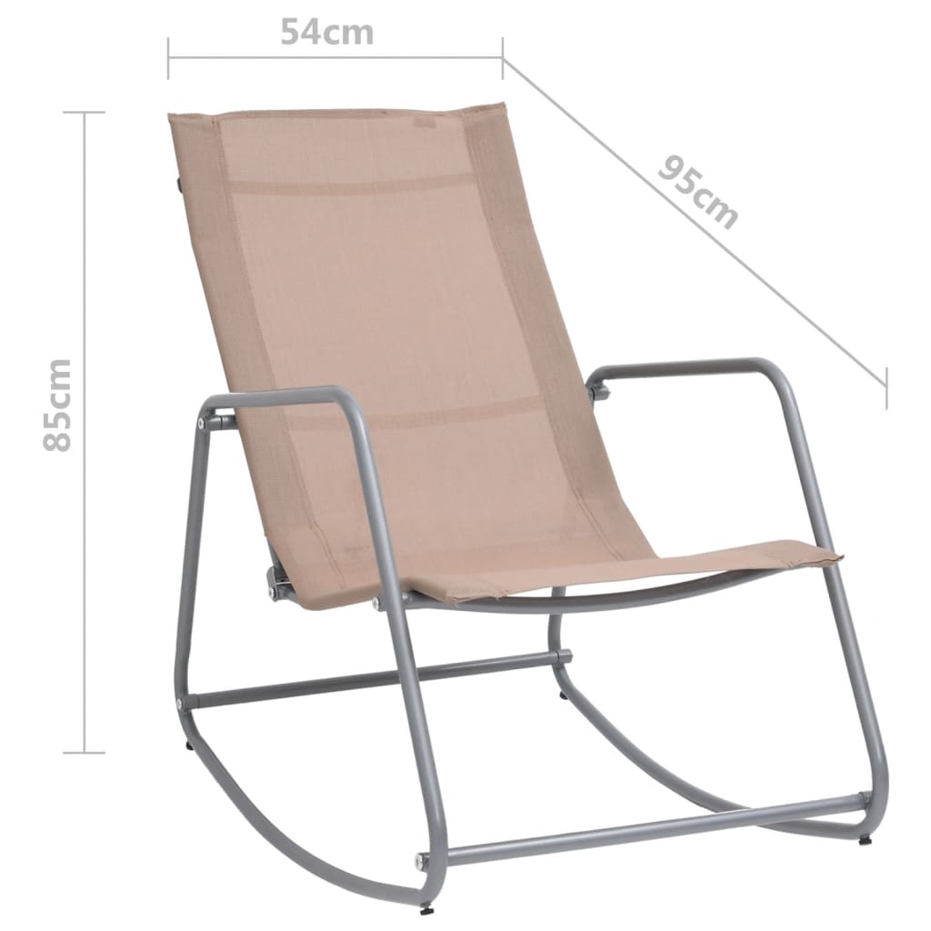 Garden Swing Chair Taupe 95x54x85 cm Textilene