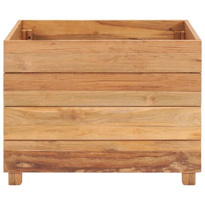 Raised Bed 50x40x38 cm Solid Wood Teak and Steel