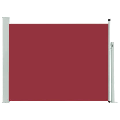 Patio Retractable Side Awning 140x500 cm Red