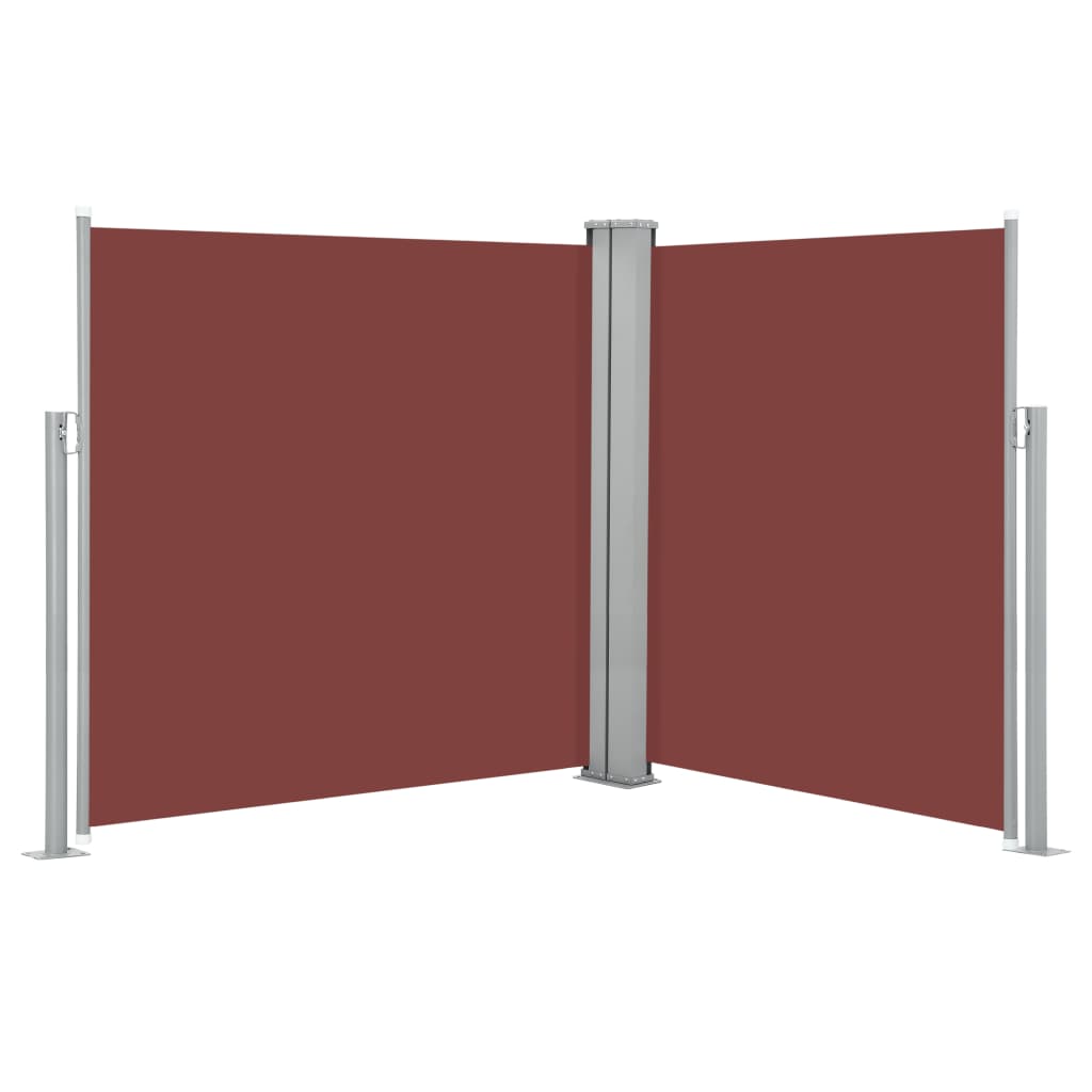 Retractable Side Awning Brown 140x600 cm