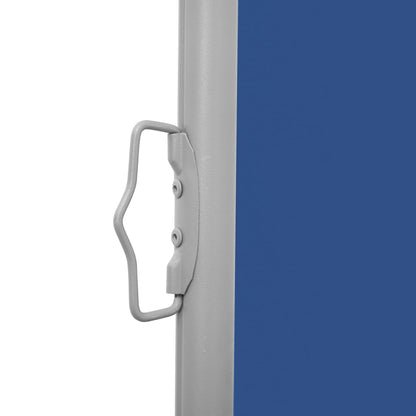 Retractable Side Awning Blue 160x600 cm
