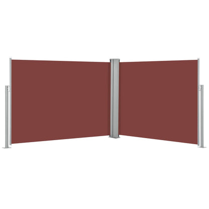 Retractable Side Awning Brown 140x1000 cm