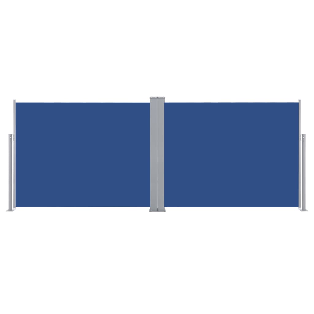 Retractable Side Awning Blue 140x1000 cm