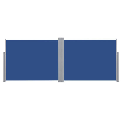 Retractable Side Awning Blue 140x1000 cm