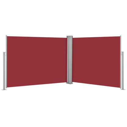 Retractable Side Awning Red 140x1000 cm