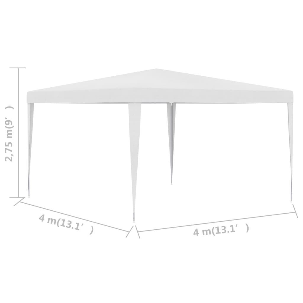 Party Tent 4x4 m White