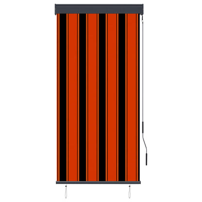 Outdoor Roller Blind 80x250 cm Orange and Brown