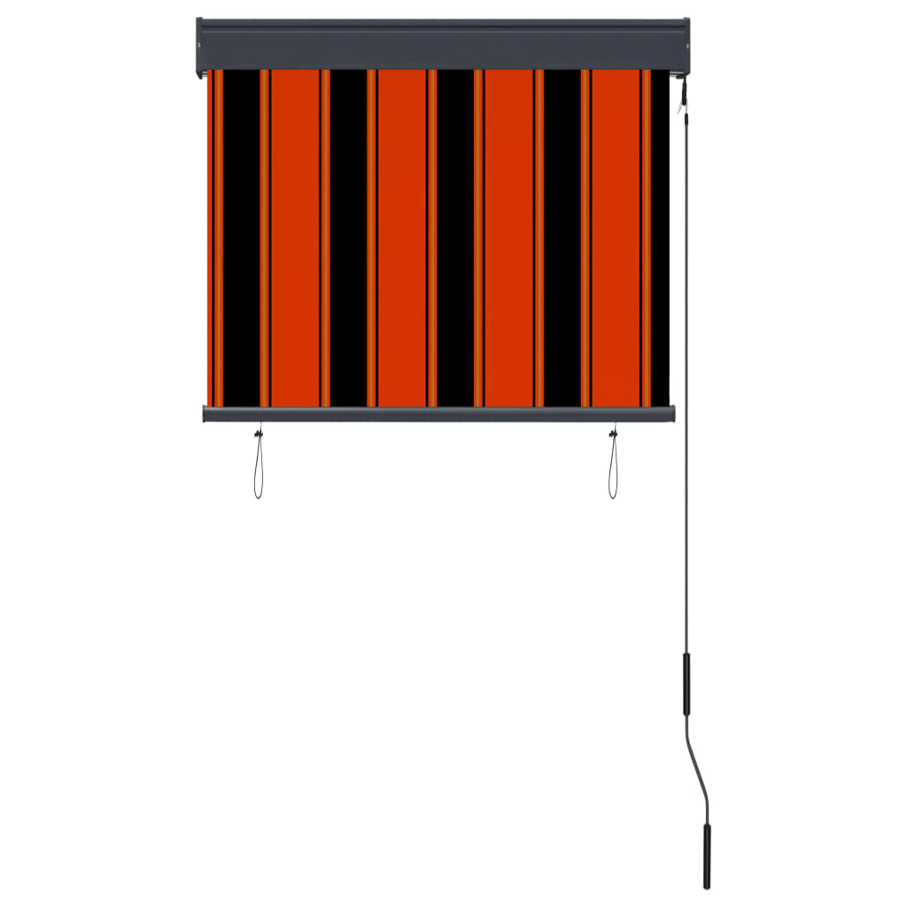 Outdoor Roller Blind 80x250 cm Orange and Brown