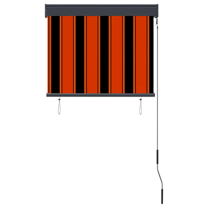 Outdoor Roller Blind 80x250 cm Orange and Brown