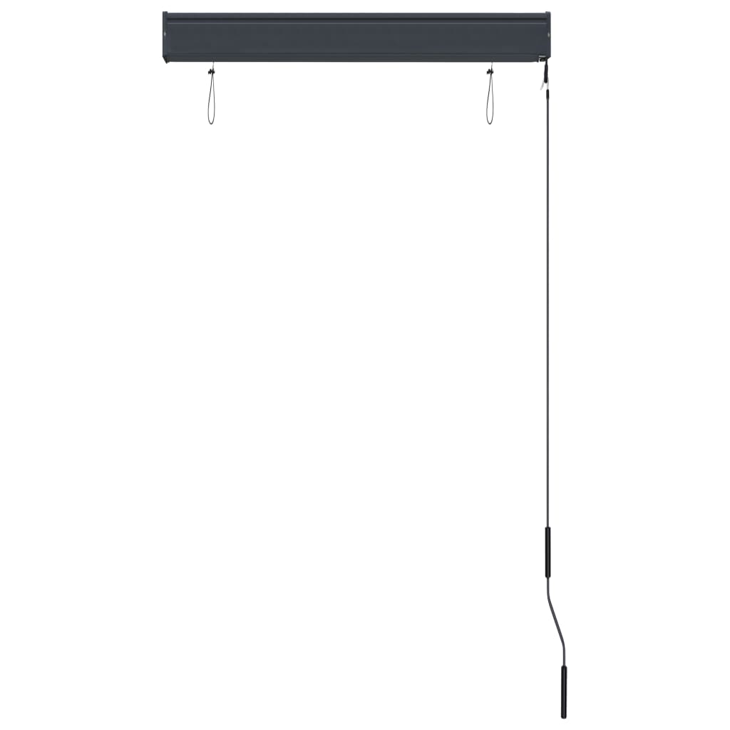 Outdoor Roller Blind 80x250 cm Orange and Brown