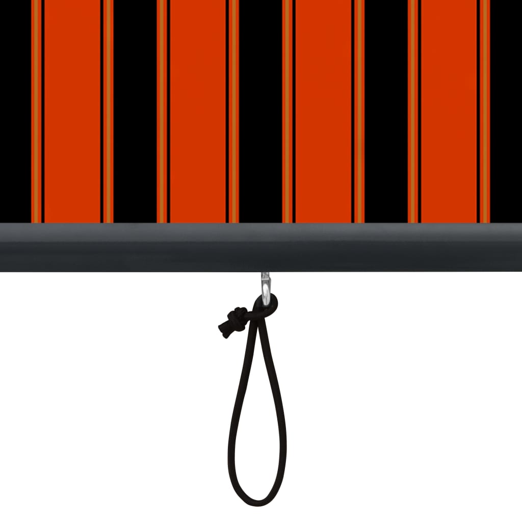 Outdoor Roller Blind 80x250 cm Orange and Brown