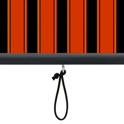 Outdoor Roller Blind 80x250 cm Orange and Brown